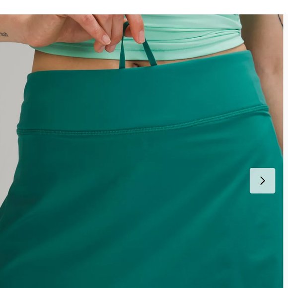 NWT LULULEMON Play Off Pleats Skirt TEAL LAGOON - Picture 4 of 6